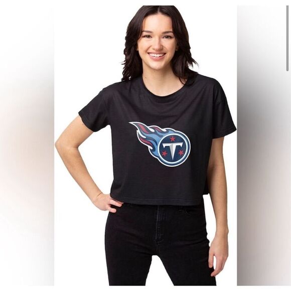 NWT, NFL Tennessee Titans Cropped Tee Size S - Picture 1 of 8